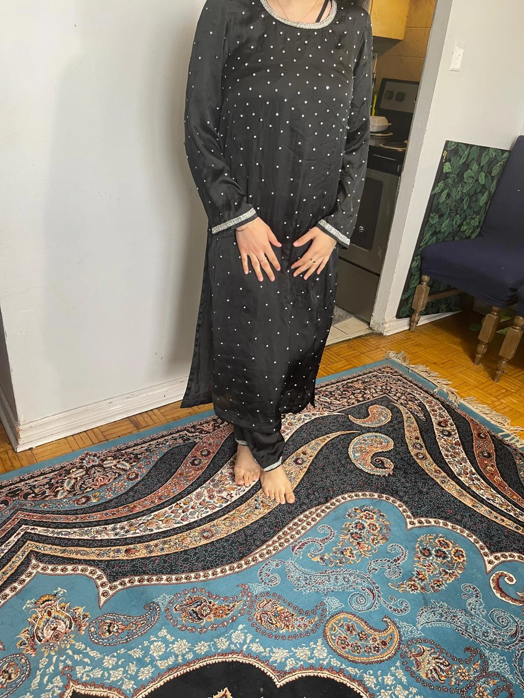 Mint Green Embellished Gown - photo 4