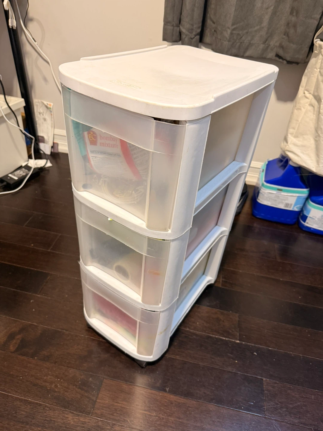 Sterilite 3-Drawer Plastic Rolling Cart