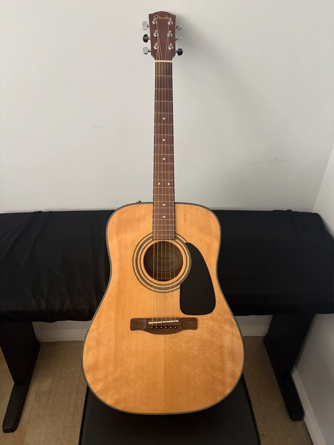 Fender Acoustic Guitar with Gig Bag and Accessories