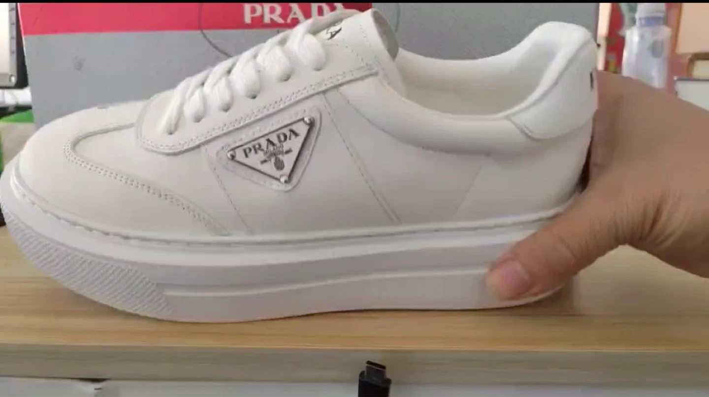 Prada Milano White Leather Sneakers