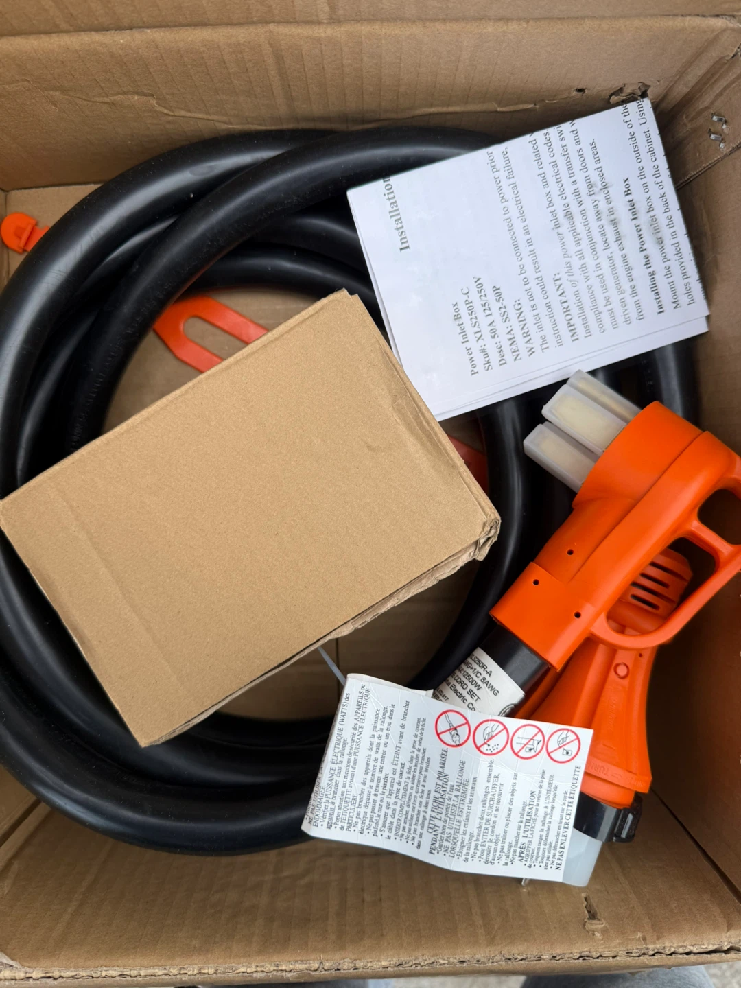 50 Amp Generator Cord with Power Inlet Box & Twist-Lock Plug - photo 4