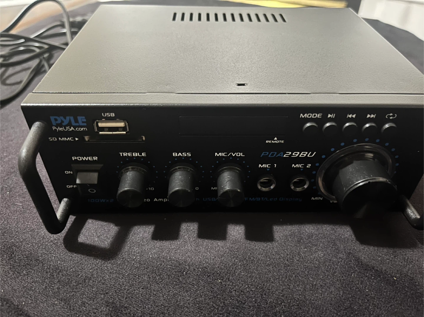 Pyle PDA29BU Bluetooth Mini Amplifier