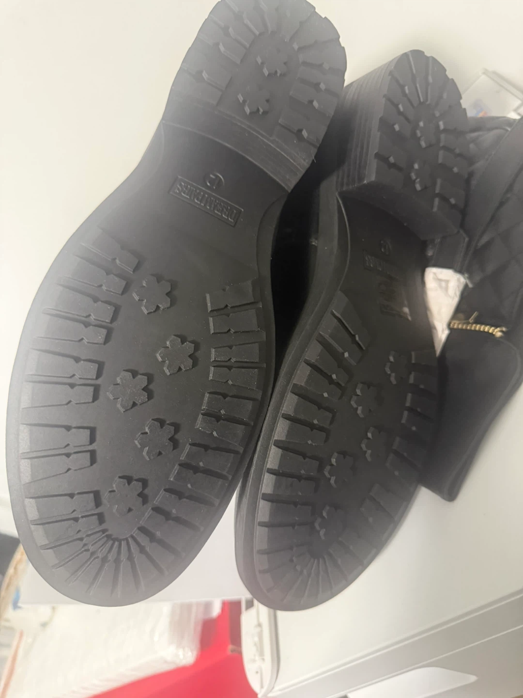 Dream Pairs Black Quilted Riding Boots - Size 12 - photo 3