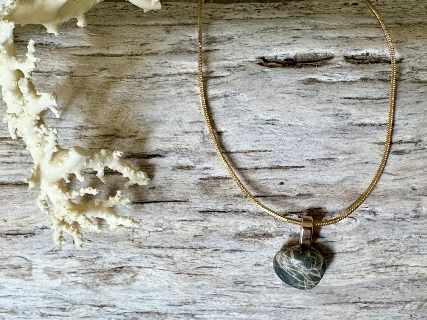 Precious Stone Necklace & Chain
