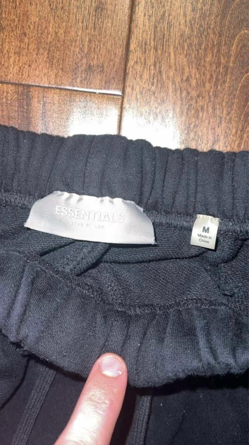 Black Essentials Sweatpants - Size Medium - photo 2