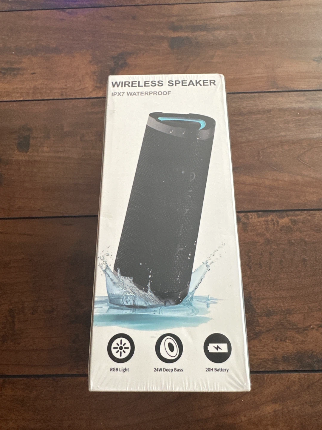 Wireless Speaker - Waterproof, 20H Battery, RGB Light