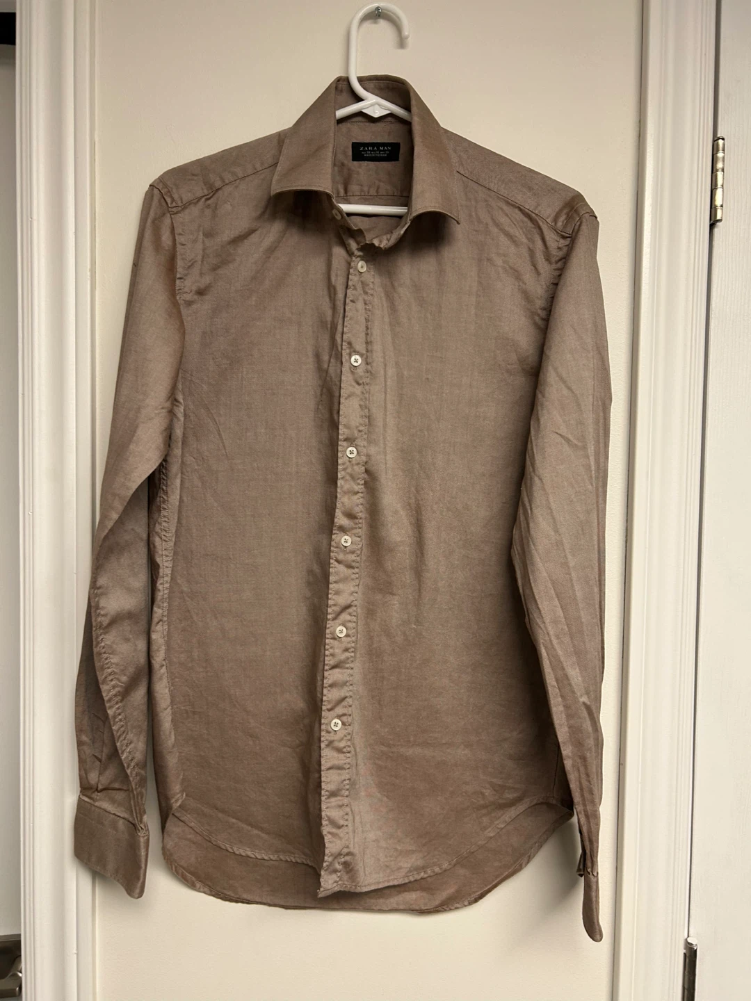 Zara Man Long Sleeve Button Up Shirt