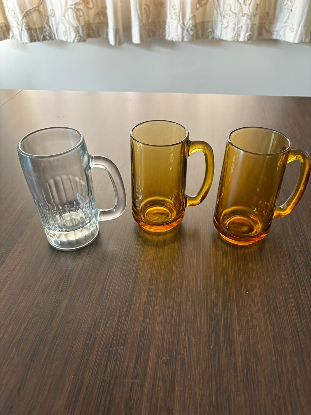 Set of 3 vintage Glass Mugs - photo 2