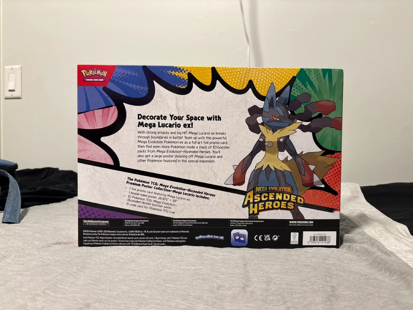 Pokemon Ascended Heroes Premium Poster Collection Mega Lucario - photo 5