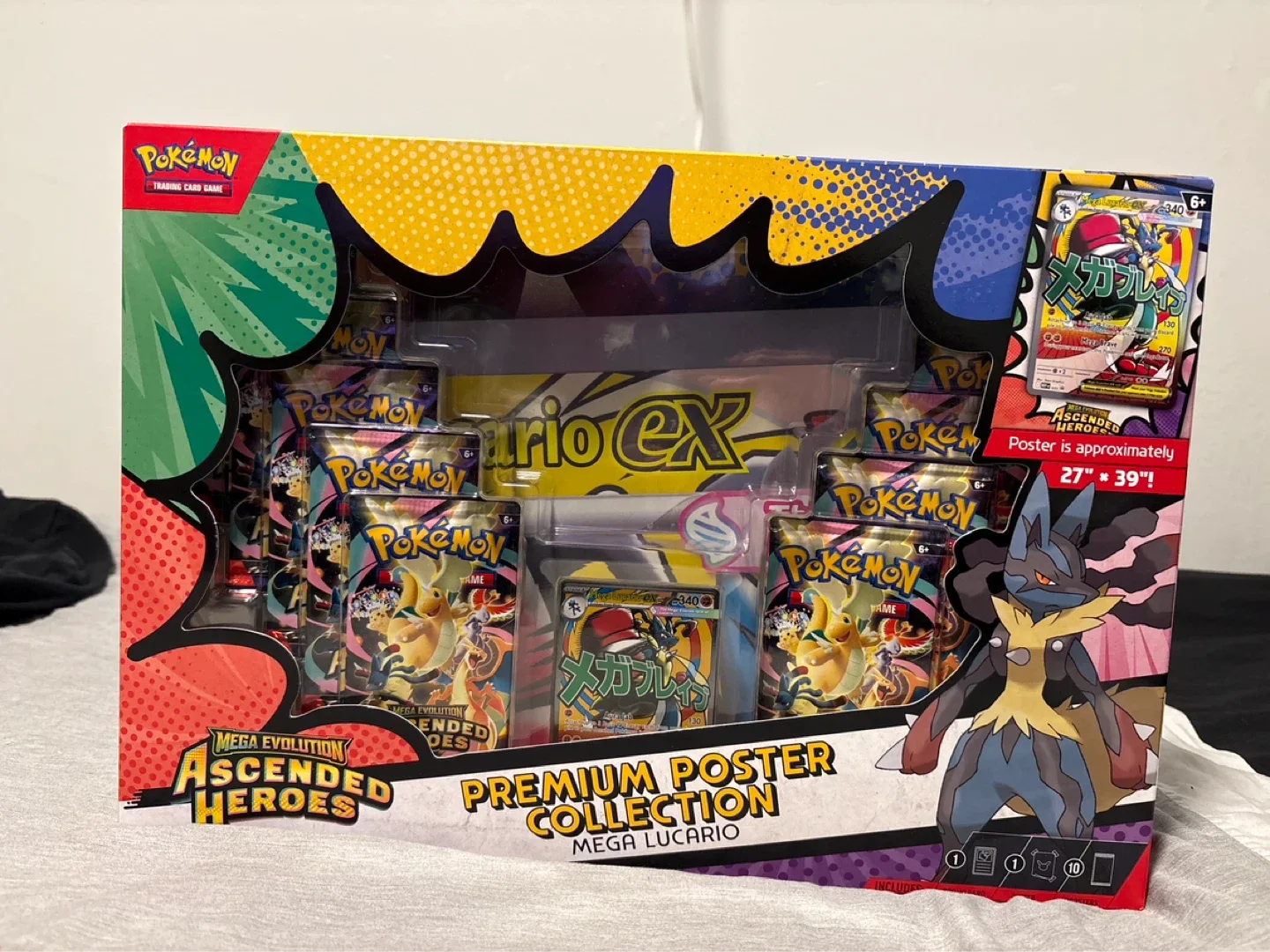 Pokemon Ascended Heroes Premium Poster Collection Mega Lucario