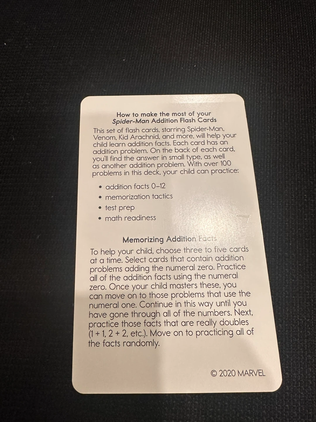Marvel Spider-Man Addition Flash Cards (Ages 6+) - photo 5