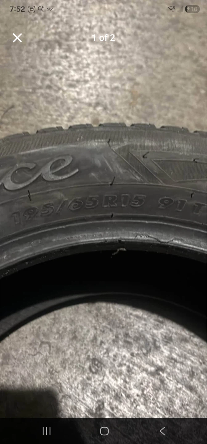 2x Firestone Winter Tires 195/65R15 91T