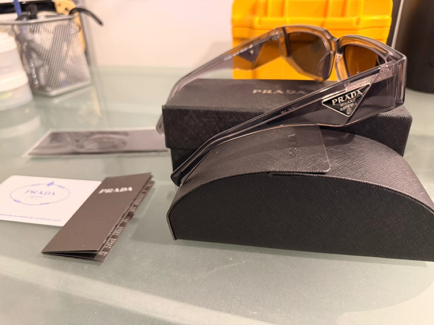 Prada Sunglasses with Case and Authenticity Card