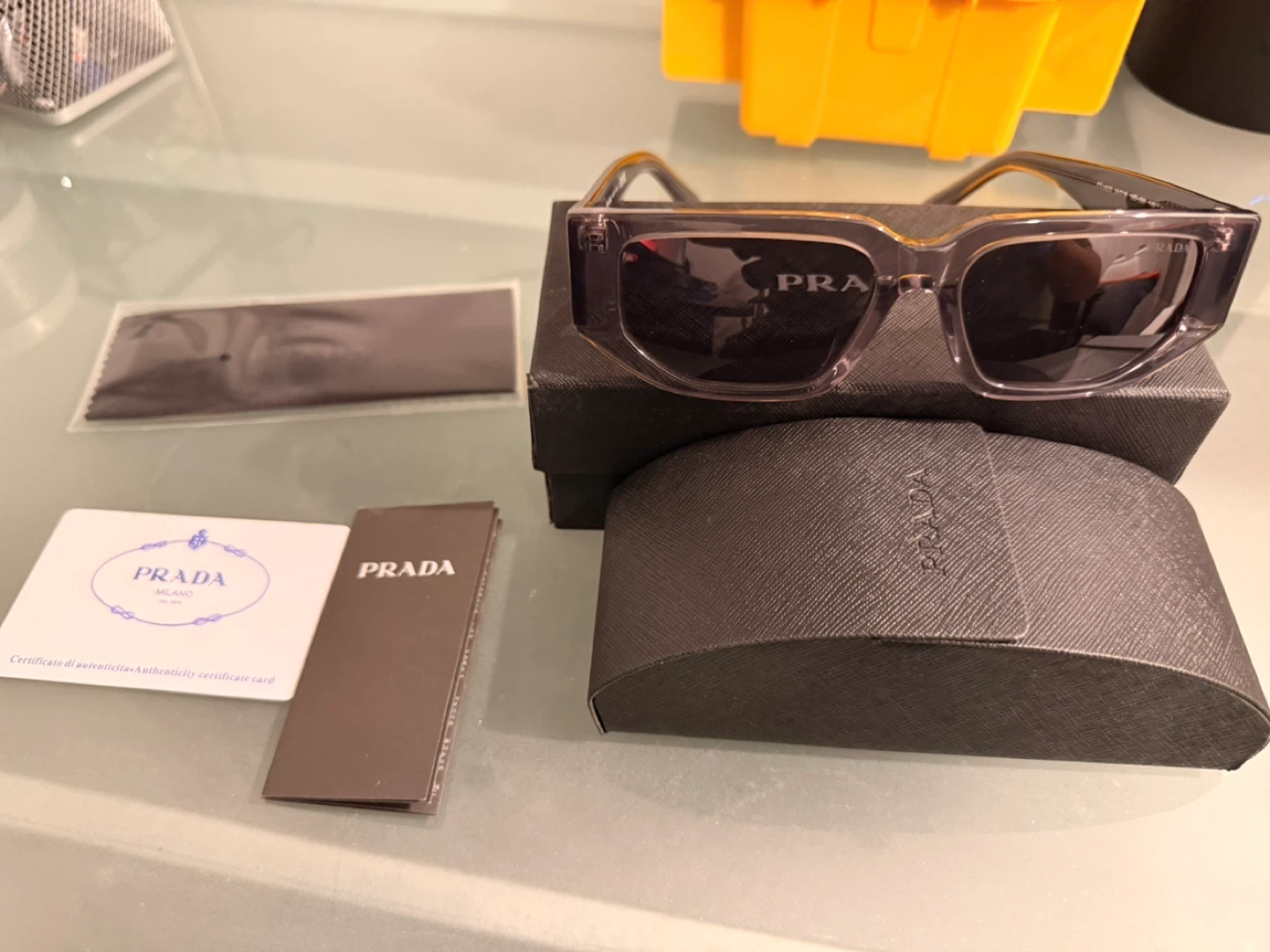 Prada Sunglasses with Case and Authenticity Card - photo 3