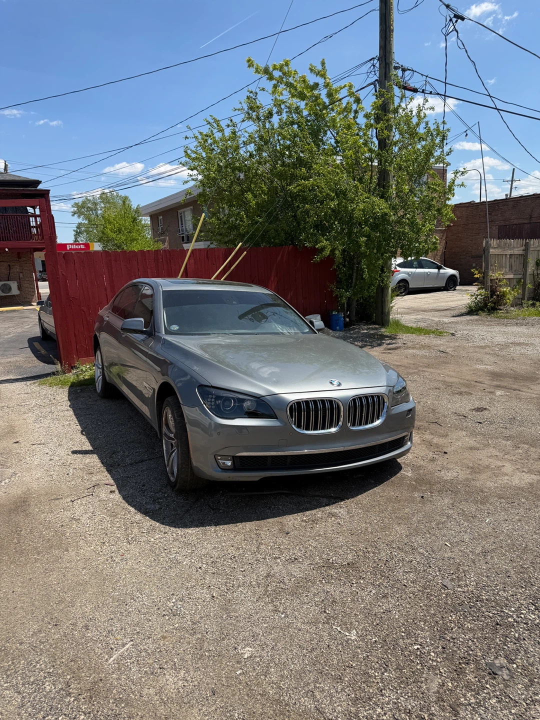 Gray BMW Sedan