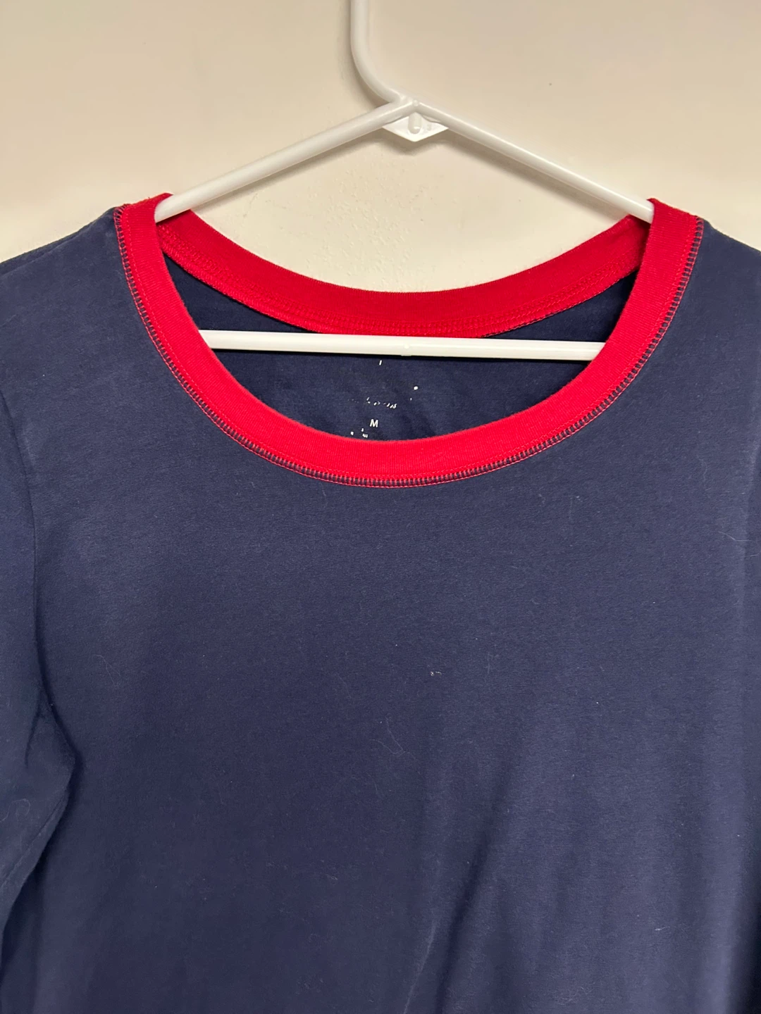 Navy and Red Long Sleeve Shirt - Size M - photo 2