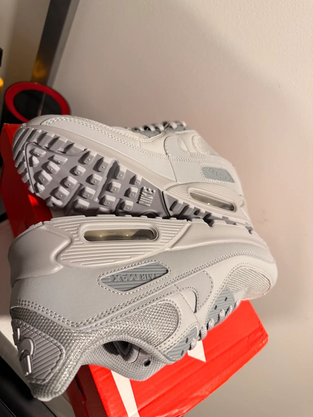 Nike Air Max 90 Grey wolf Sneakers - photo 2