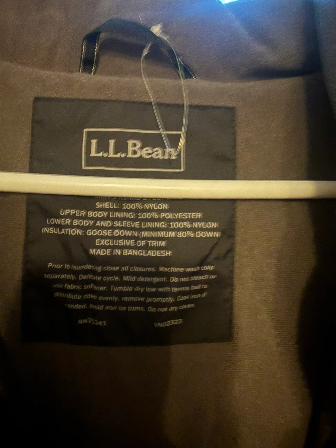 L.L.Bean Black Down Puffer Jacket - photo 2