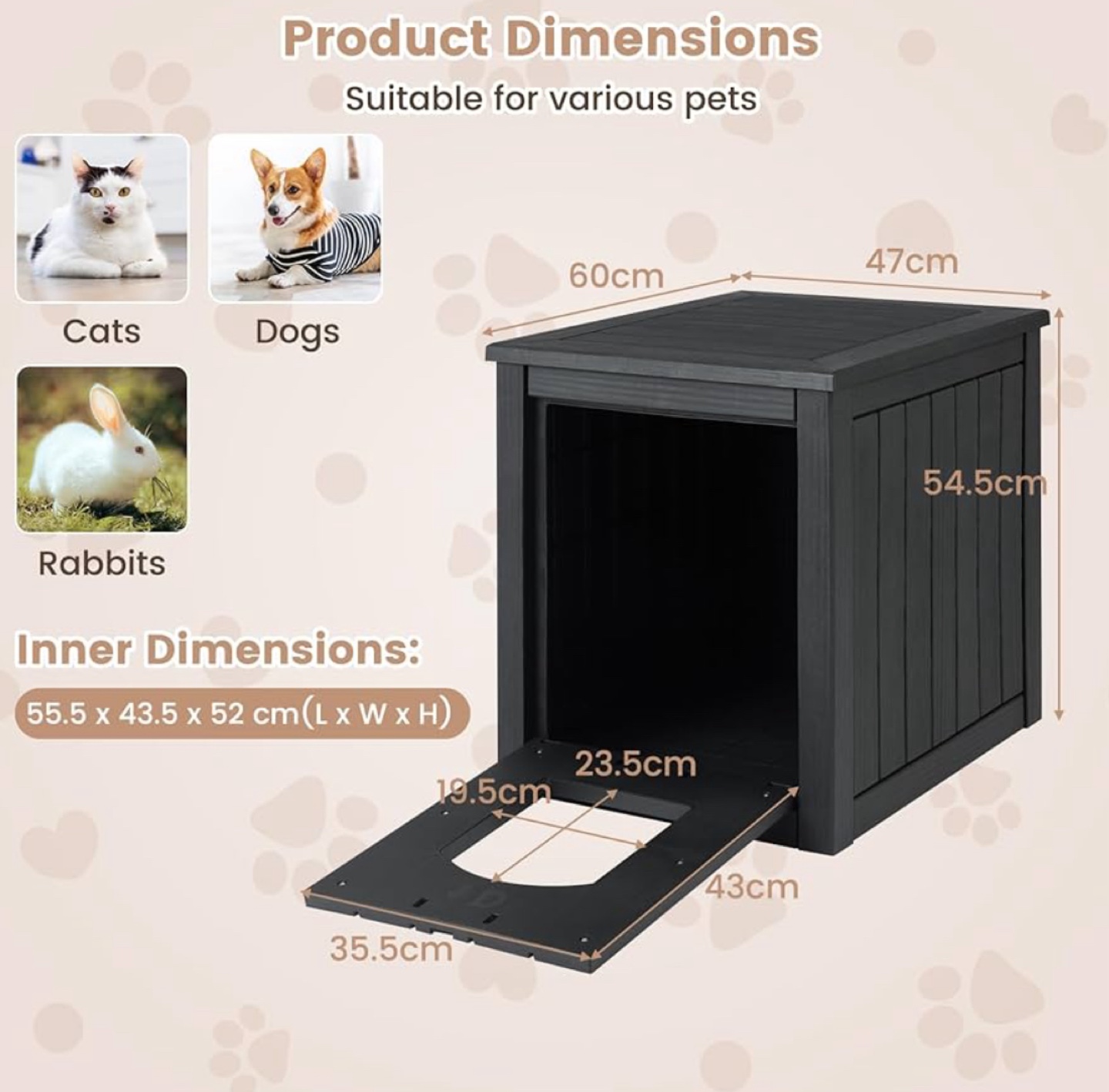 Hidden Cat Litter Box Enclosure - photo 2