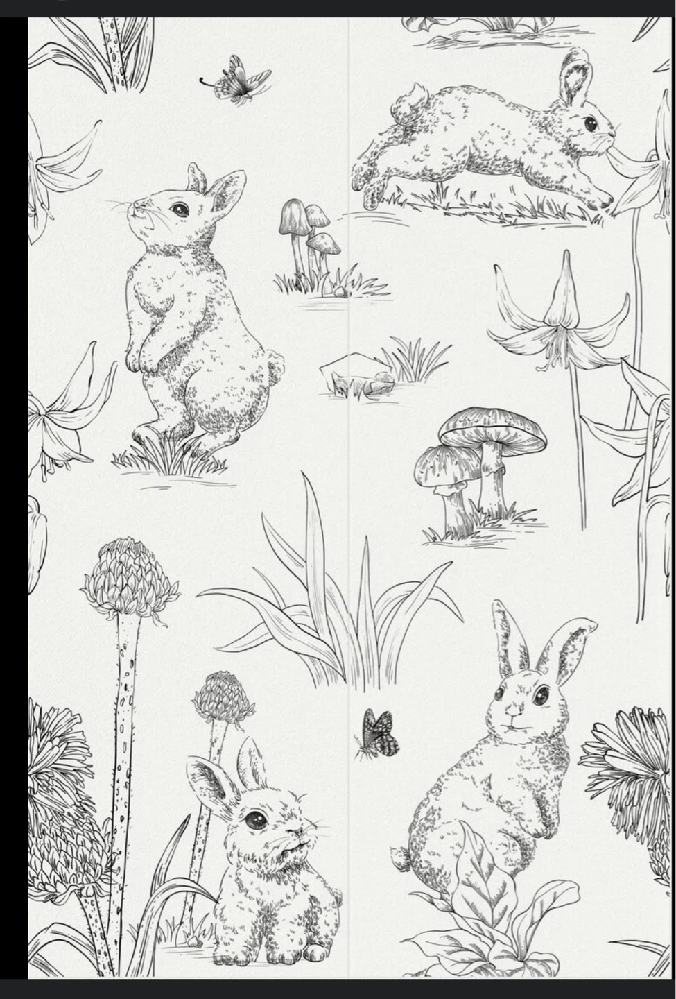 🐇🐇Rabbits pattern Peel & stick roll and - photo 3