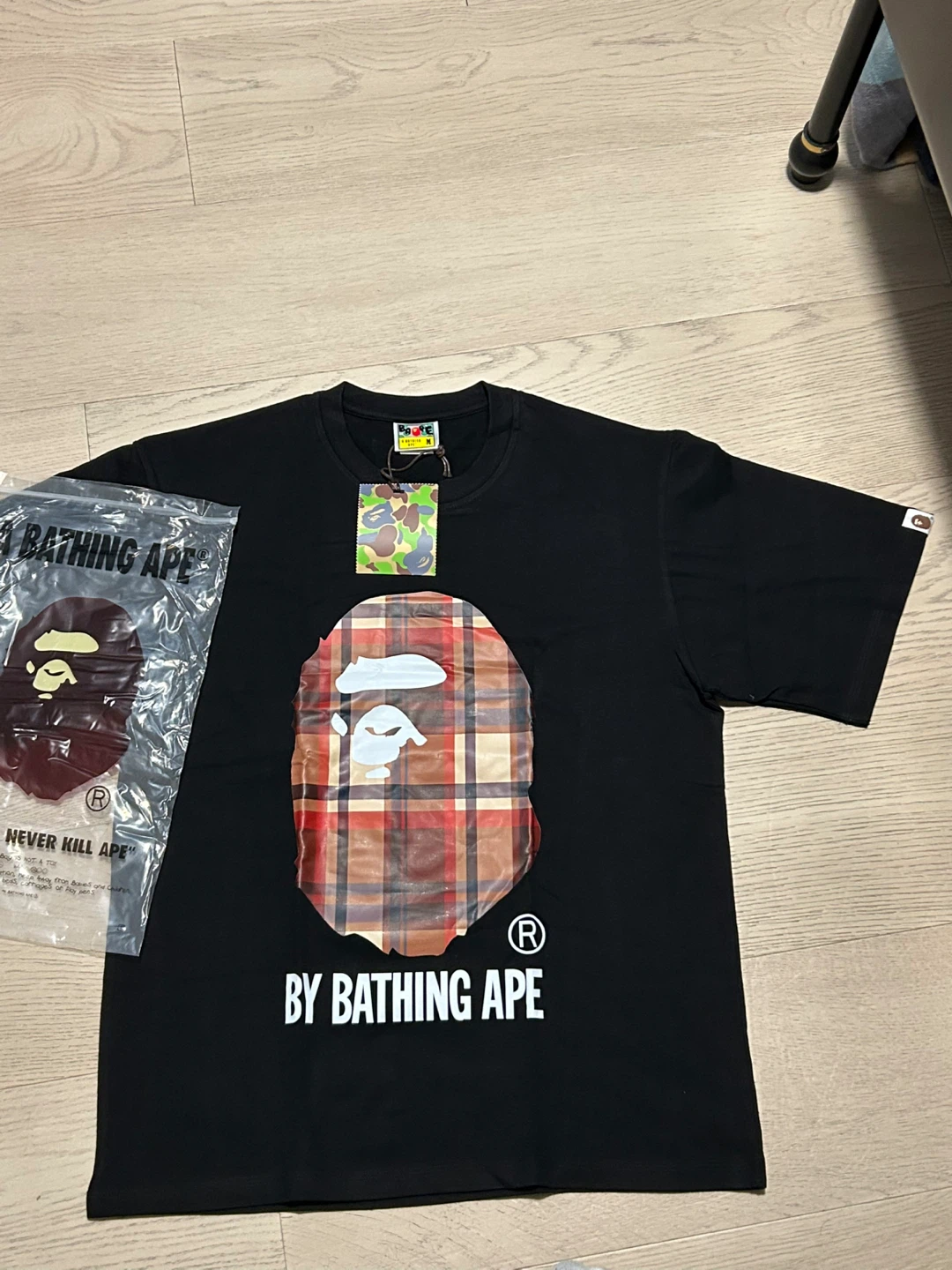 BAPE "BY BATHING APE" T-Shirt Black Size M