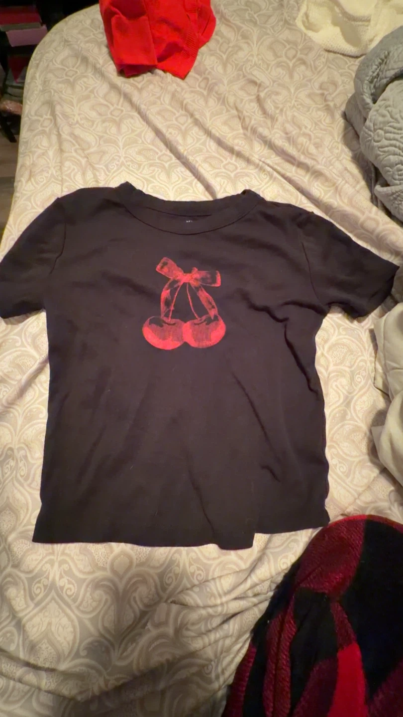 Baby tee with cherries