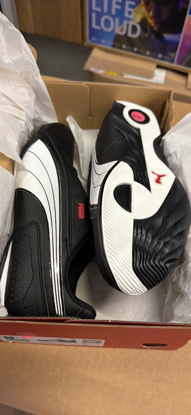 Puma Redon Bungee Shoes - Black/White - Size 7 - photo 2