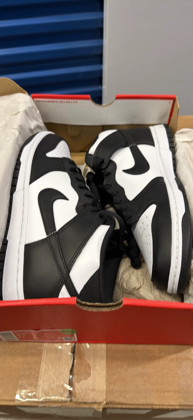 Nike Dunk Mid Sneakers - Black/White - Size 11 - photo 2
