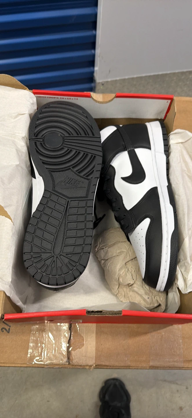 Nike Dunk Mid Sneakers - Black/White - Size 11