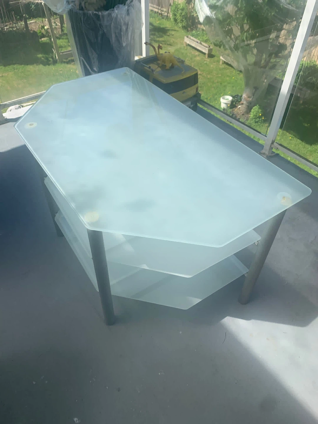 Glass TV Stand - photo 2