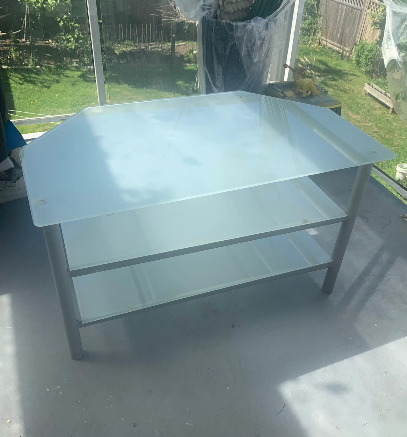 Glass TV Stand