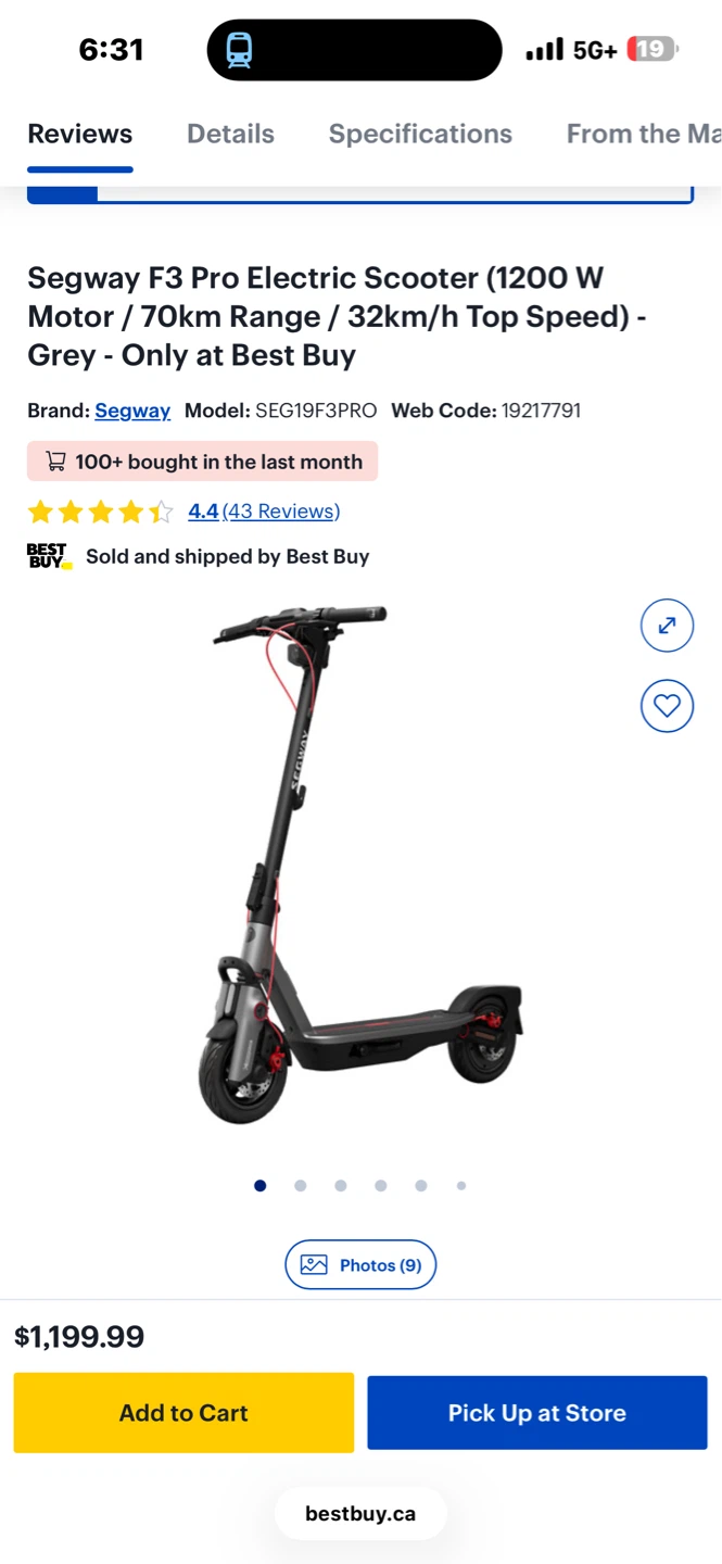 Segway F30 Pro Electric Scooter - photo 3