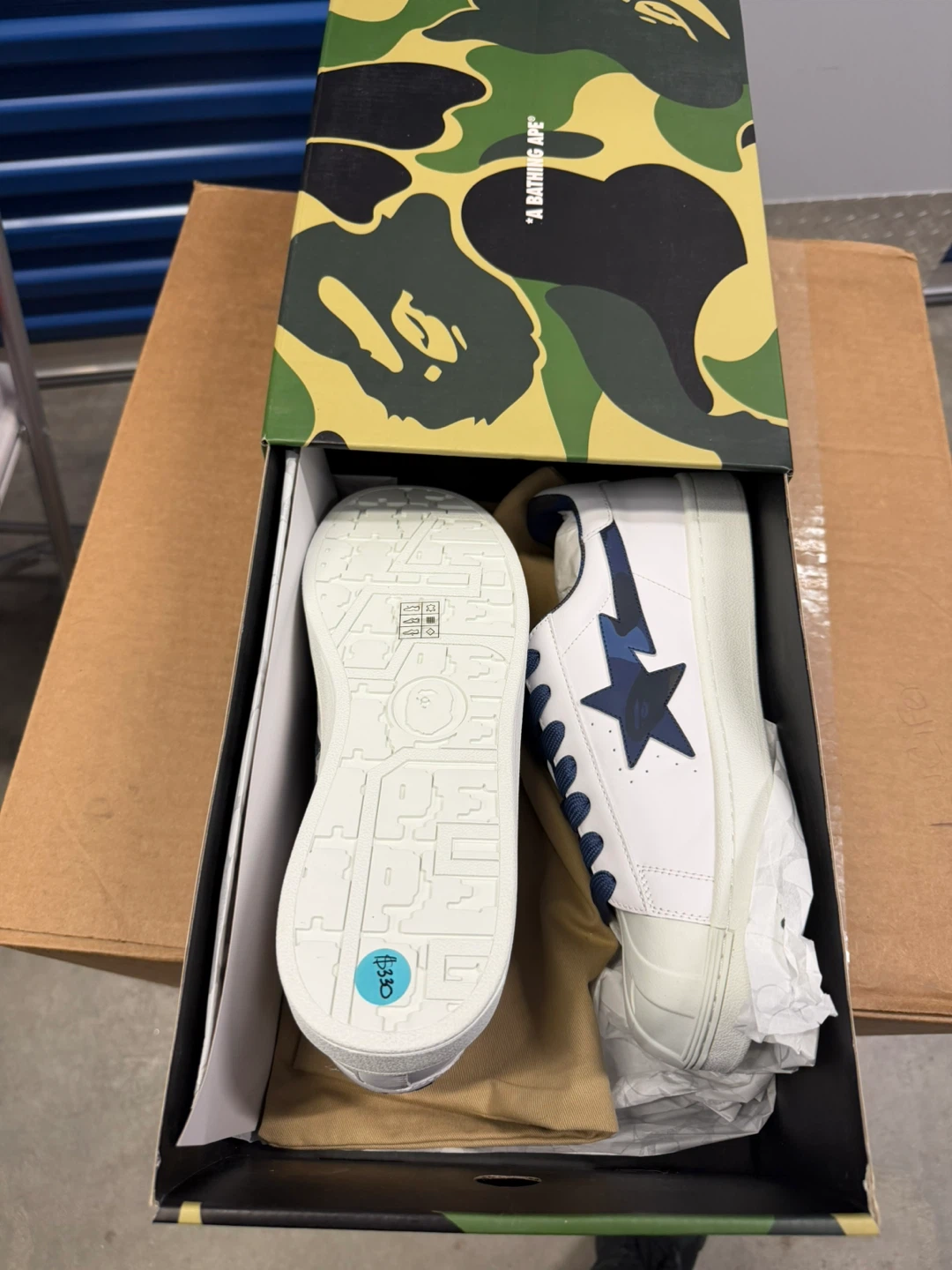 A BATHING APE® BAPE SK8 STA Low White Blue Camo - photo 2