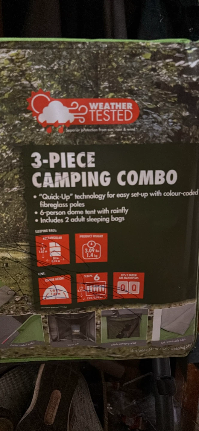 6 person combo tent