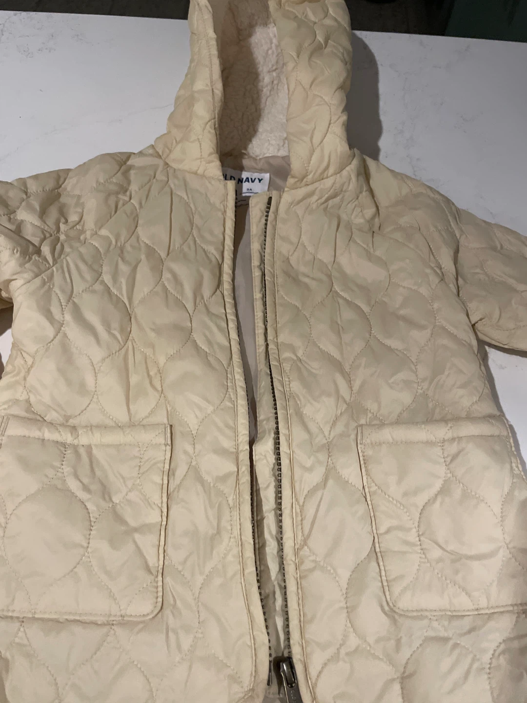Old Navy Quilted Hooded Jacket - Size 3T