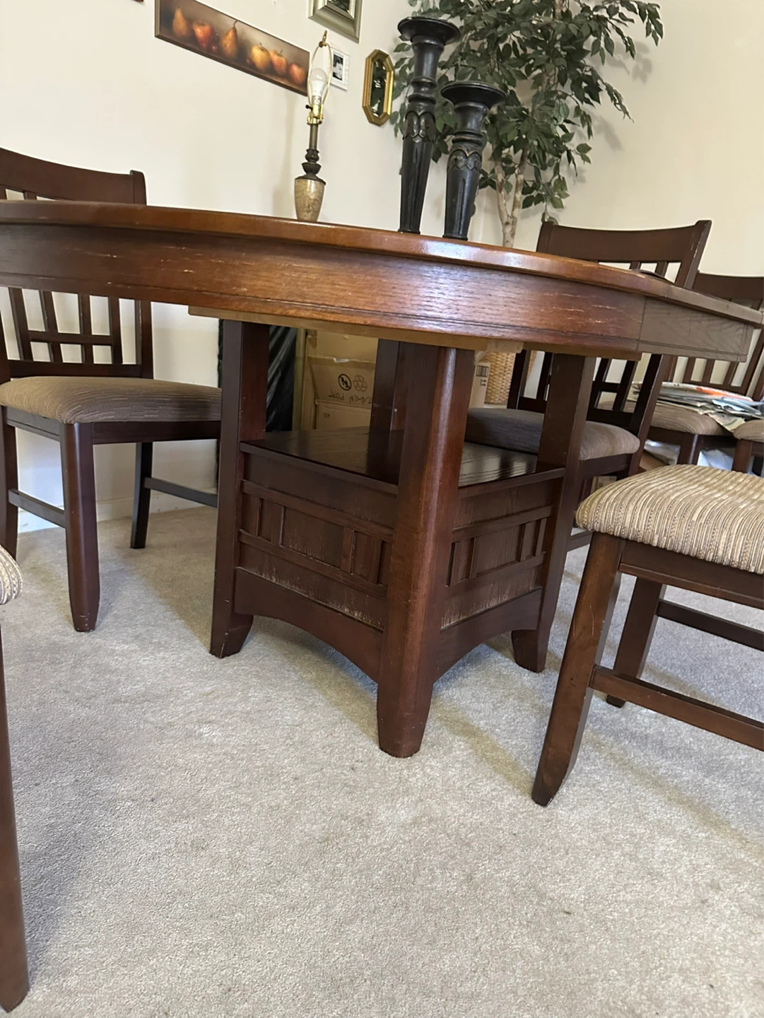 Dining table with six chairs - photo 3