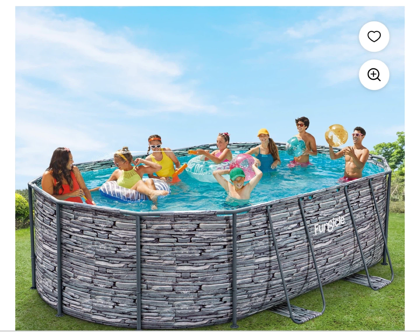 FunSicle 16ft Oval Oasis Designer Pool