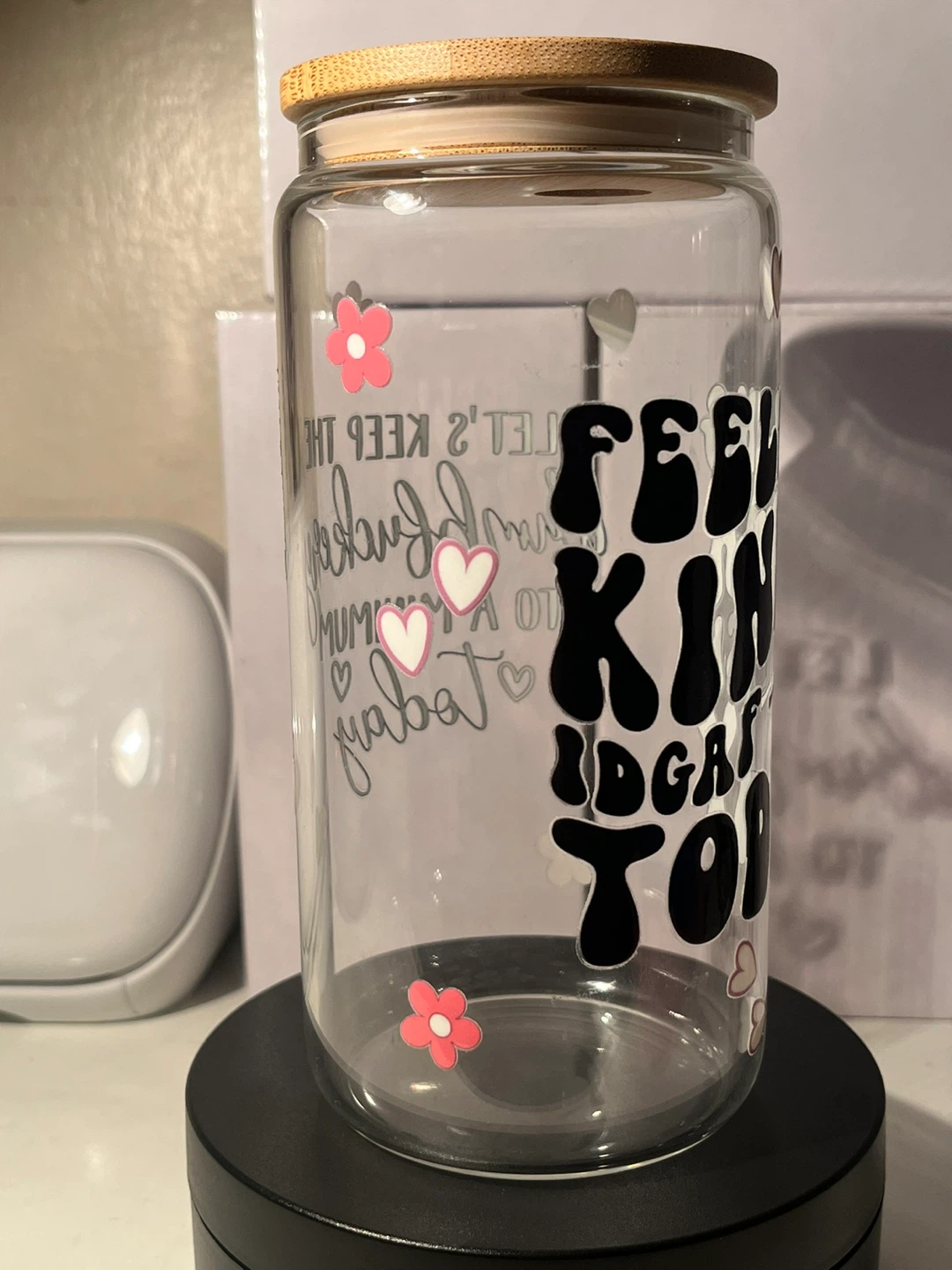 Glass Tumbler "Feeling Kinda IDGAF-ish Today" - photo 2