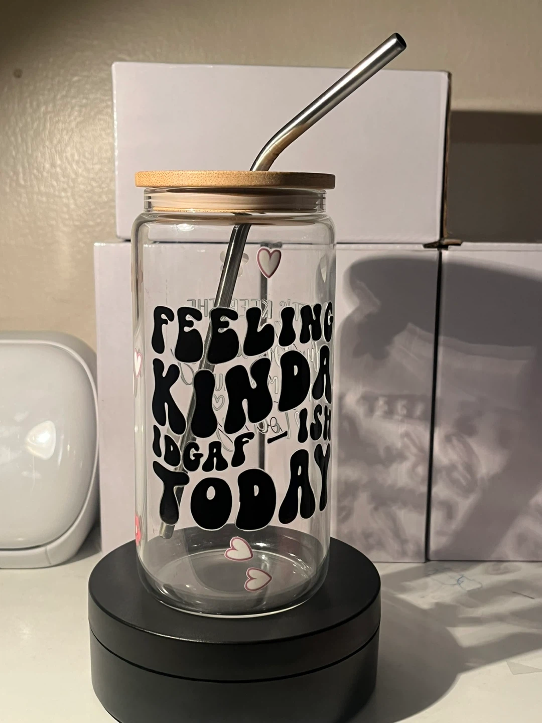 Glass Tumbler "Feeling Kinda IDGAF-ish Today"