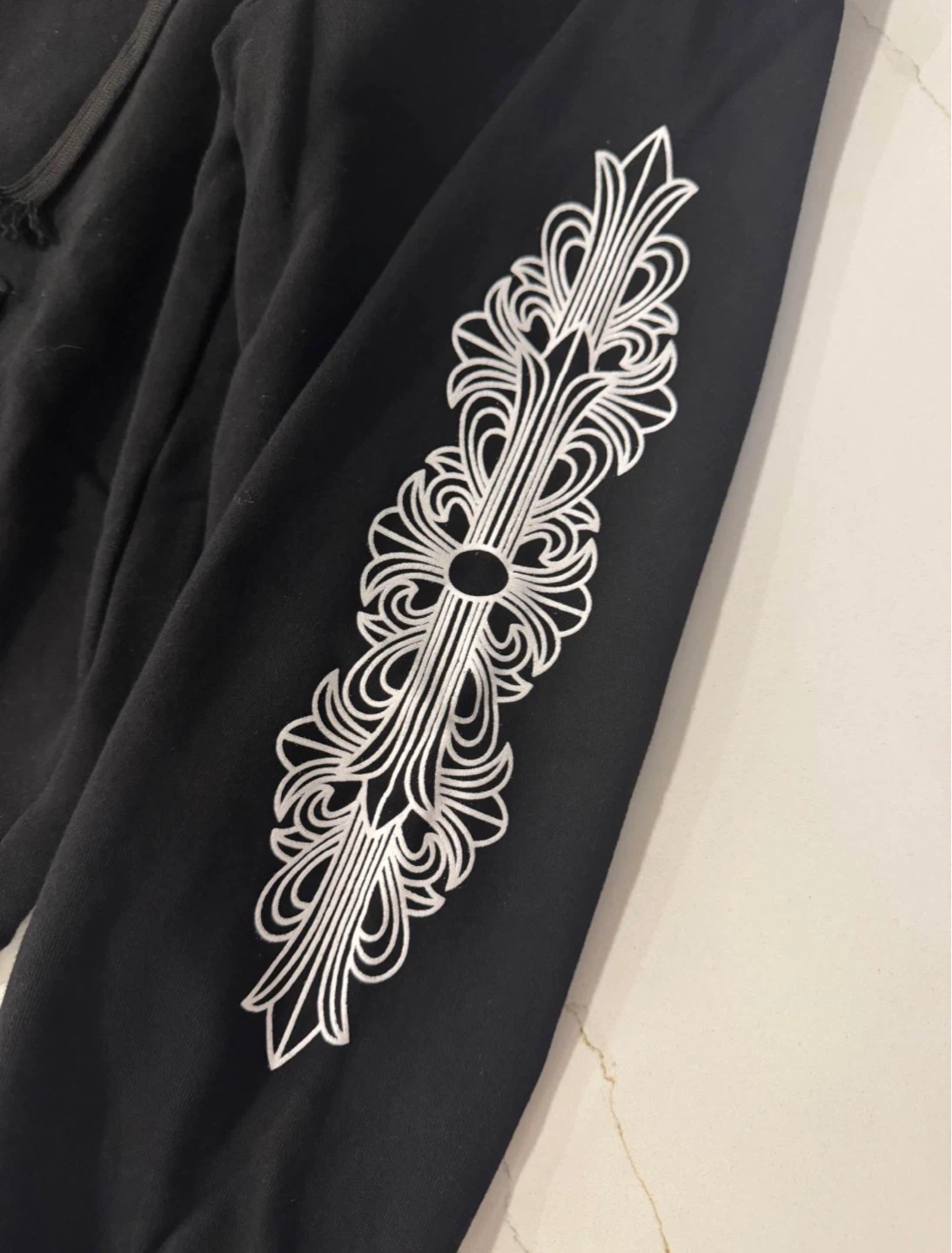 Chrome Hearts Black Zip-Up Hoodie - photo 2