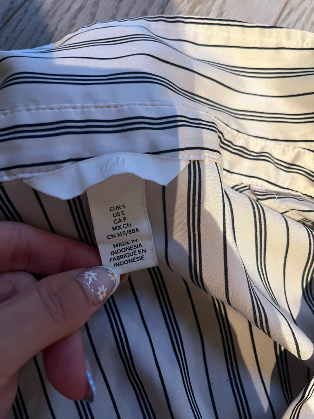 H&M Striped Long Sleeve Shirt - Size S - photo 2
