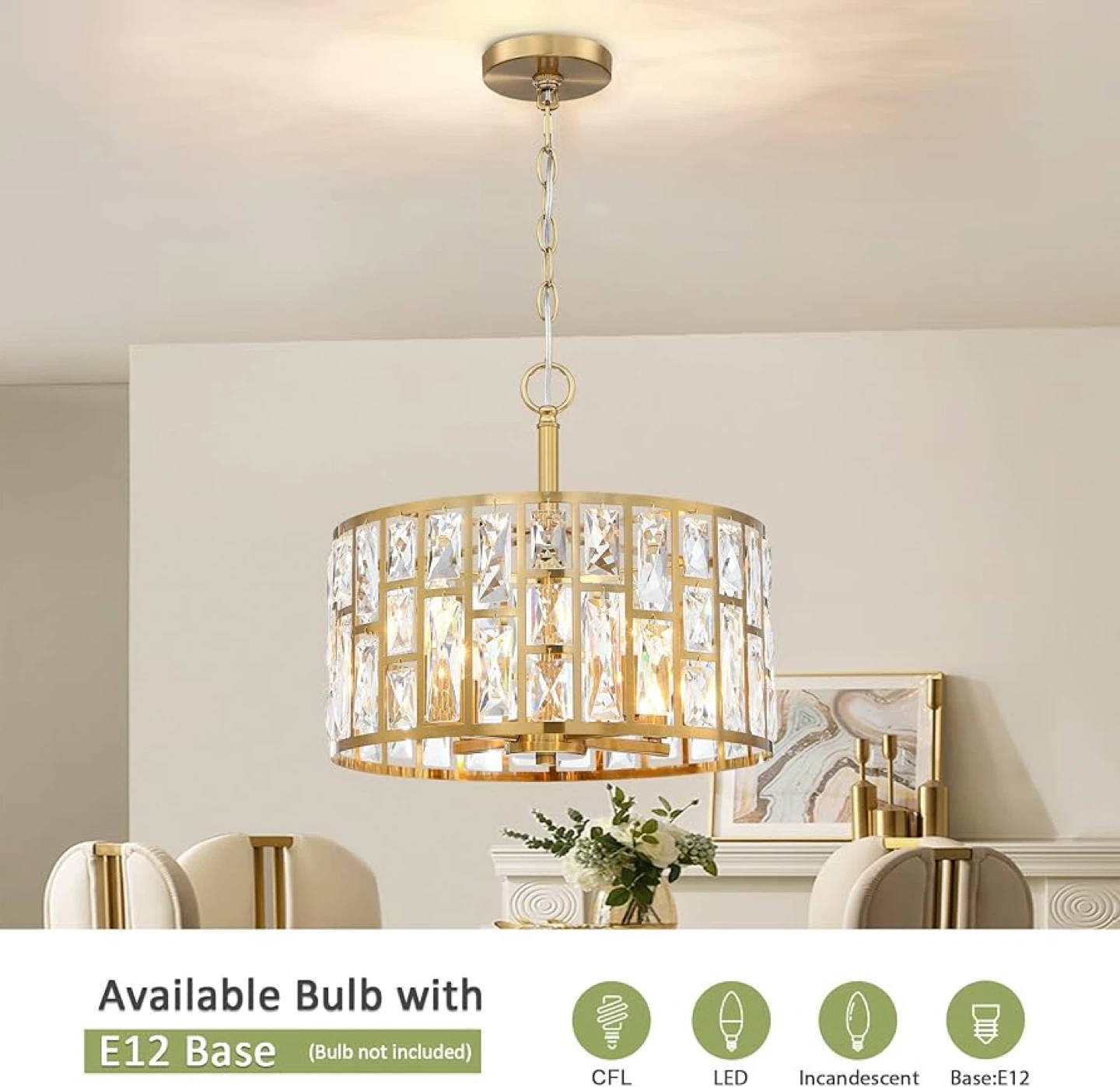 Farmhouse Crystal Convertible Chandelier - photo 3
