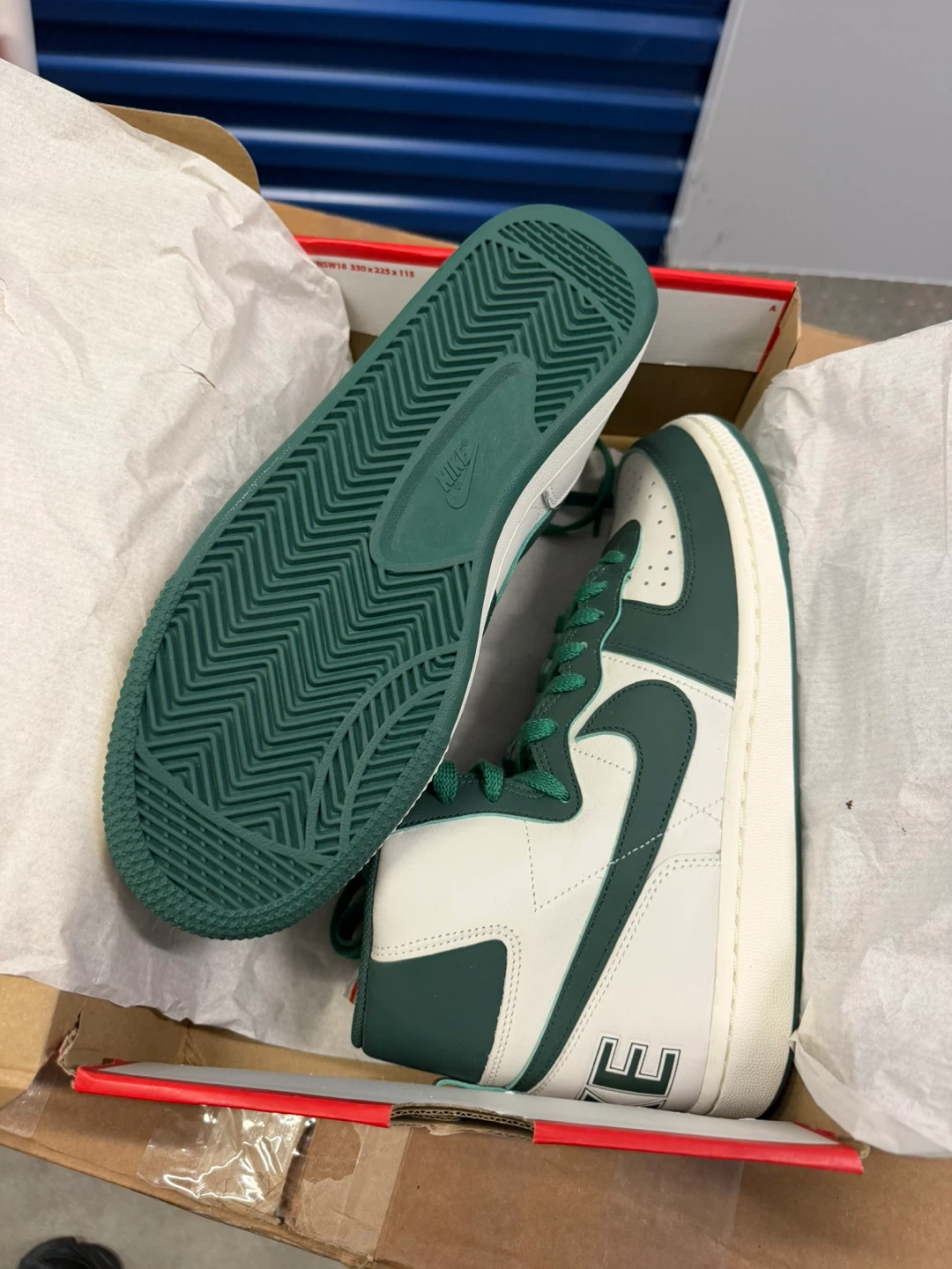 Nike Terminator High "Noble Green-Sail" Men's Sneakers Size 9.5