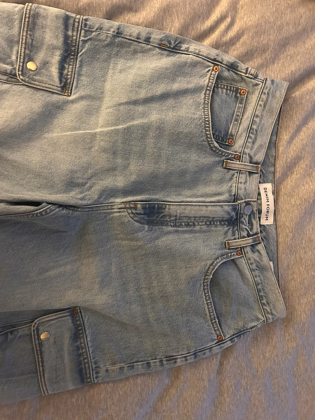 Denim Forum '90s High-Rise Loose Cargo Jeans Size 30 - photo 4