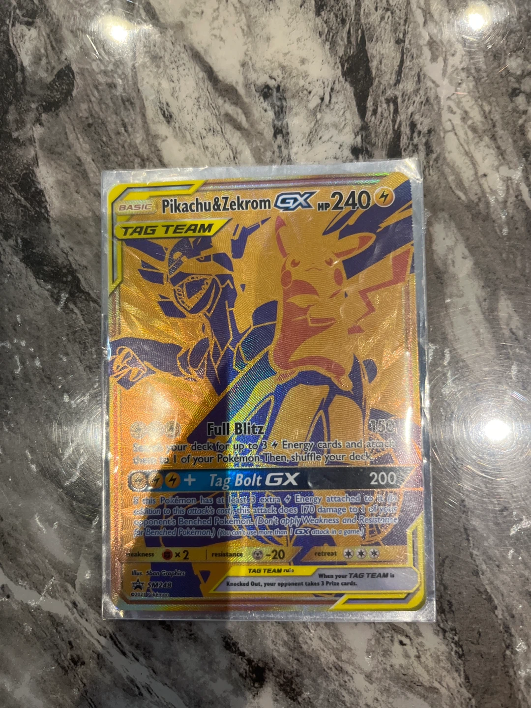 Pikachu & Zekrom GX Tag Team Pokémon Card