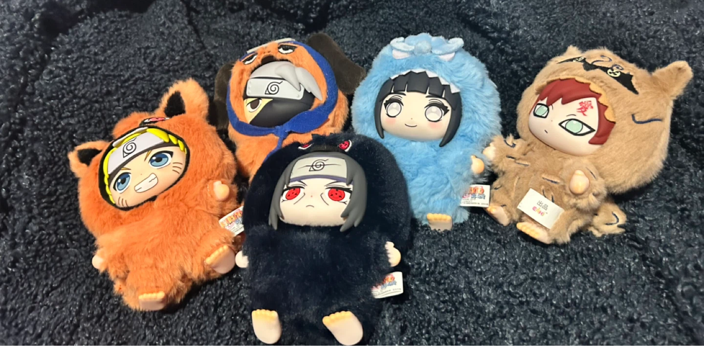Naruto Plush Toy Keychain Pop Mart - Set of 5