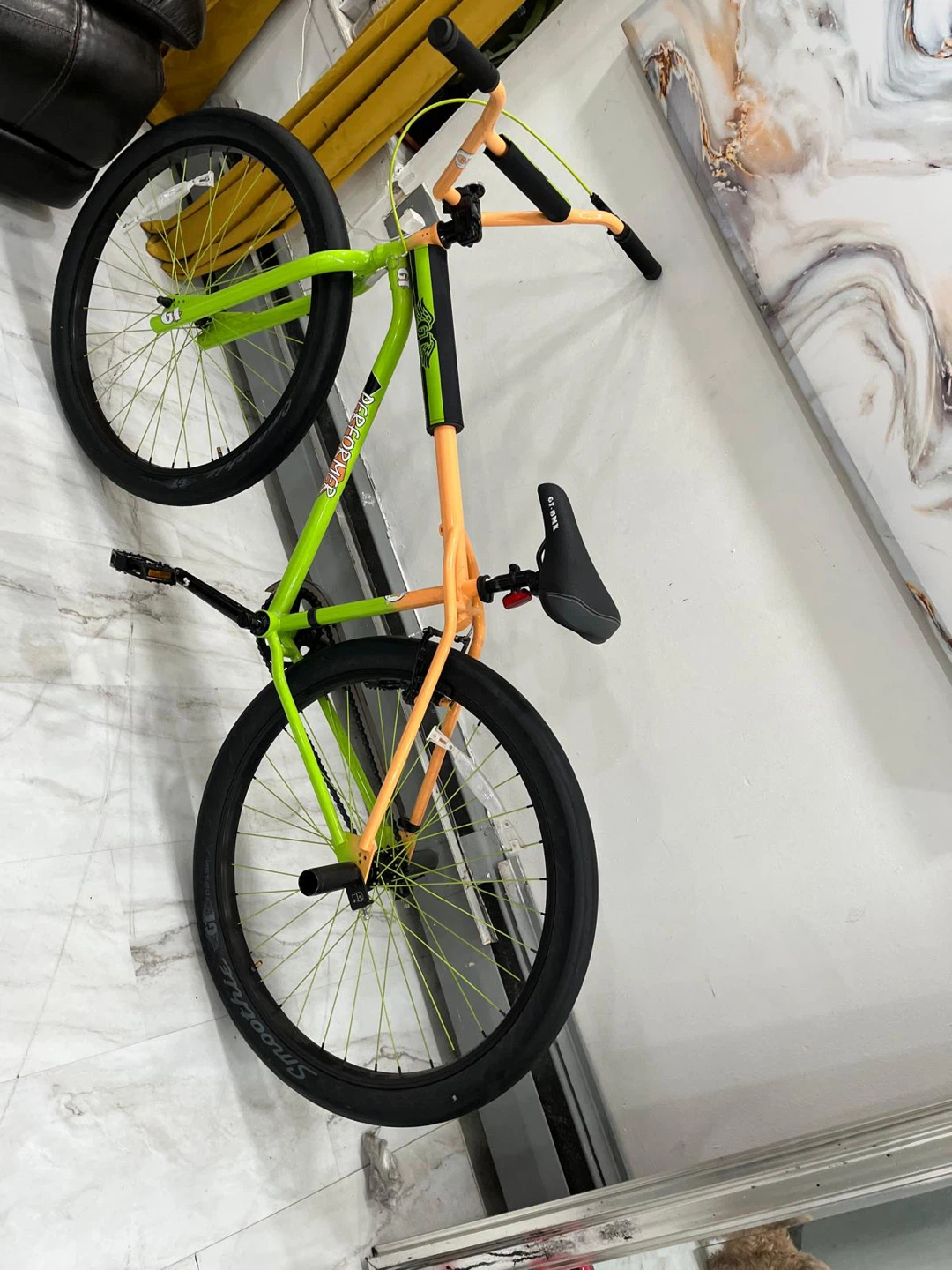 2021 GT Performer 29" BMX Bike - Lime Green/Orange