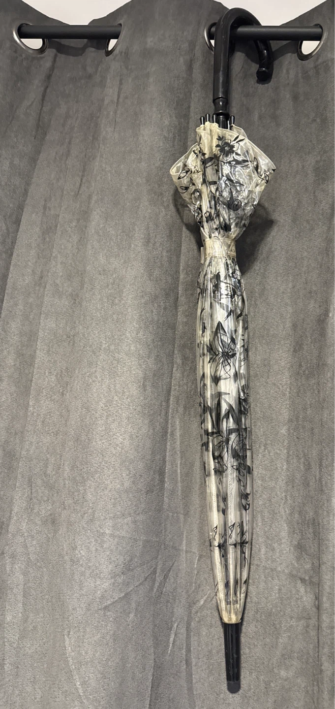 Clear Floral Print Umbrella - photo 2