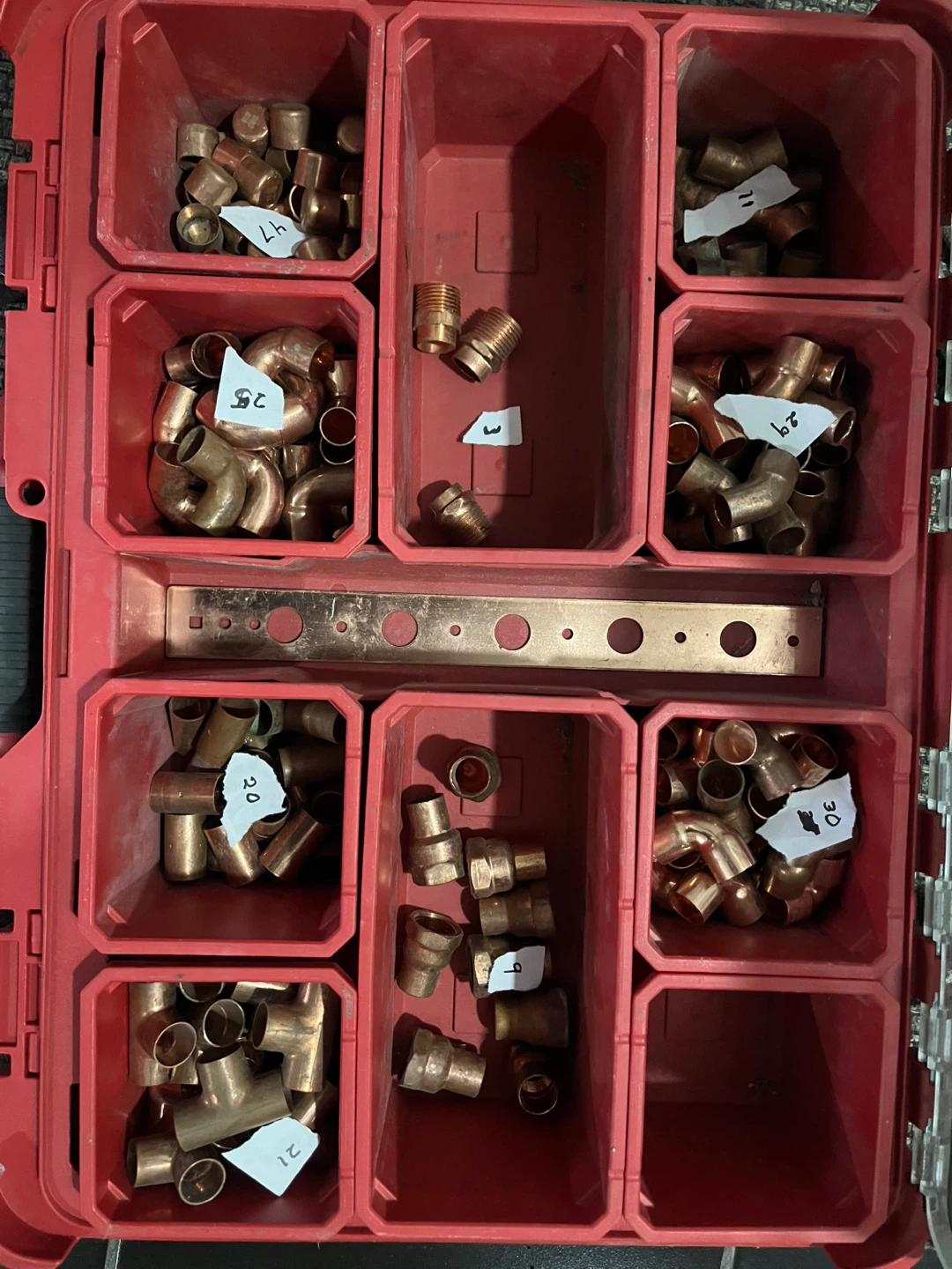 Milwaukee PACKOUT Organizer with Assorted Copper Fittings - photo 3