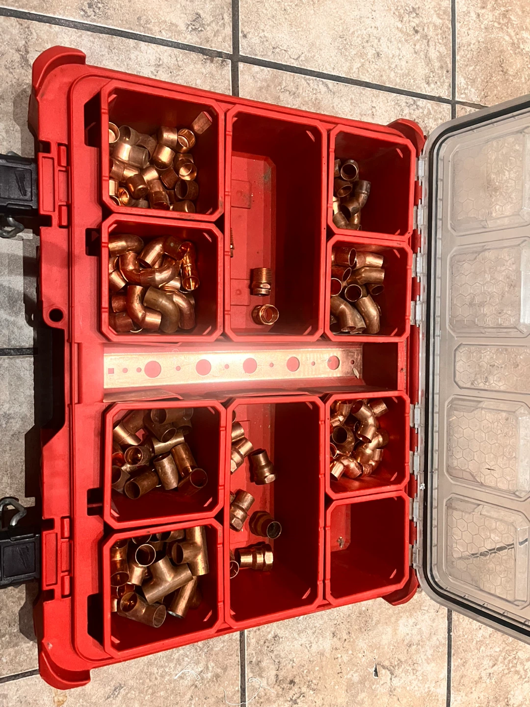 Milwaukee PACKOUT Organizer with Assorted Copper Fittings - photo 2